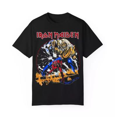 1982 Number of the Beast Vintage Doppelseitiger Druck Iron Maiden Shirt
