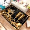 mask champagne Crystal Velvet Office chair mat Area Rug - Non-Slip, Floor Mat, Office Desk Chair Rugs,Christmas Gift-1106078