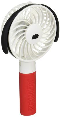 Kamio Japan Tragbarer Handlicher Snoopy Umhängegurt Verstellbar 24189 Ventilator, Ventilator, Design, Wiederaufladbar, Enthalten, Luftstrom,