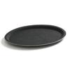 Kellnerschale, rutschfest, oval, 21x29cm, schwarz