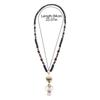 Fashion Women's Lanyard Necklace Natural Key Lanyard Badge Card Holder  Card Protector