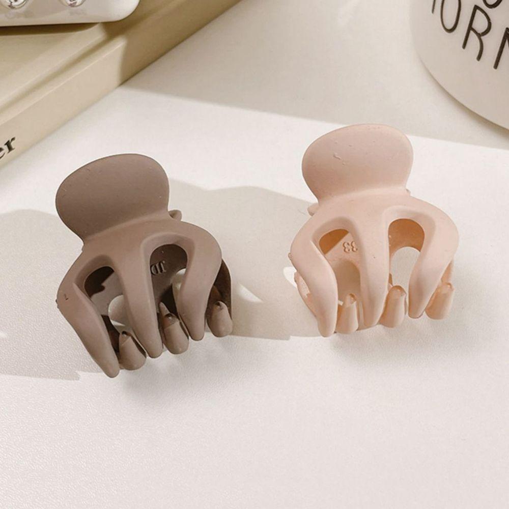 Headwear Solid Color High Ponytail Fixed Clip Girls Hairpin Small Hair Claw Korean Style Hair Clip