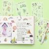6sheets/set Cute Stickers Flower Cat Butterfly Washi Paper Stickers Pack Scrapbooking Supplies Japanese Kawaii Stationery