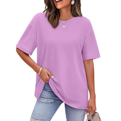 Women's Casual Round Neck T-Shirt Short Sleeve Top