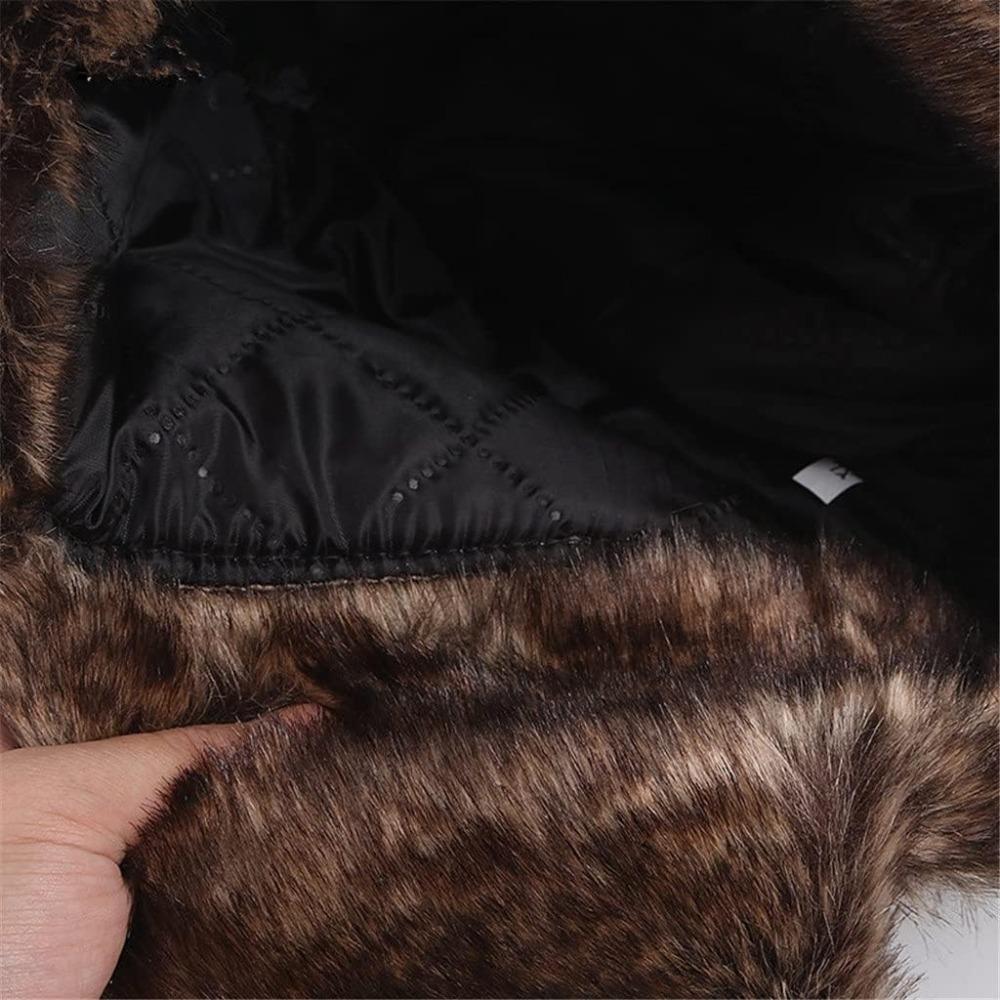 Pilot Winter Trapper Hat Piele Ski Ushanka New Hunter Hat Bărbați