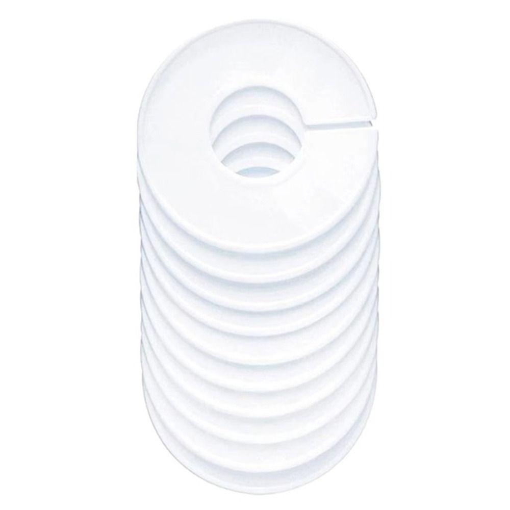 

10Pcs White Blank DIY Clothing Hangers Reusable Baby Clothes Organizers Clothes Stores