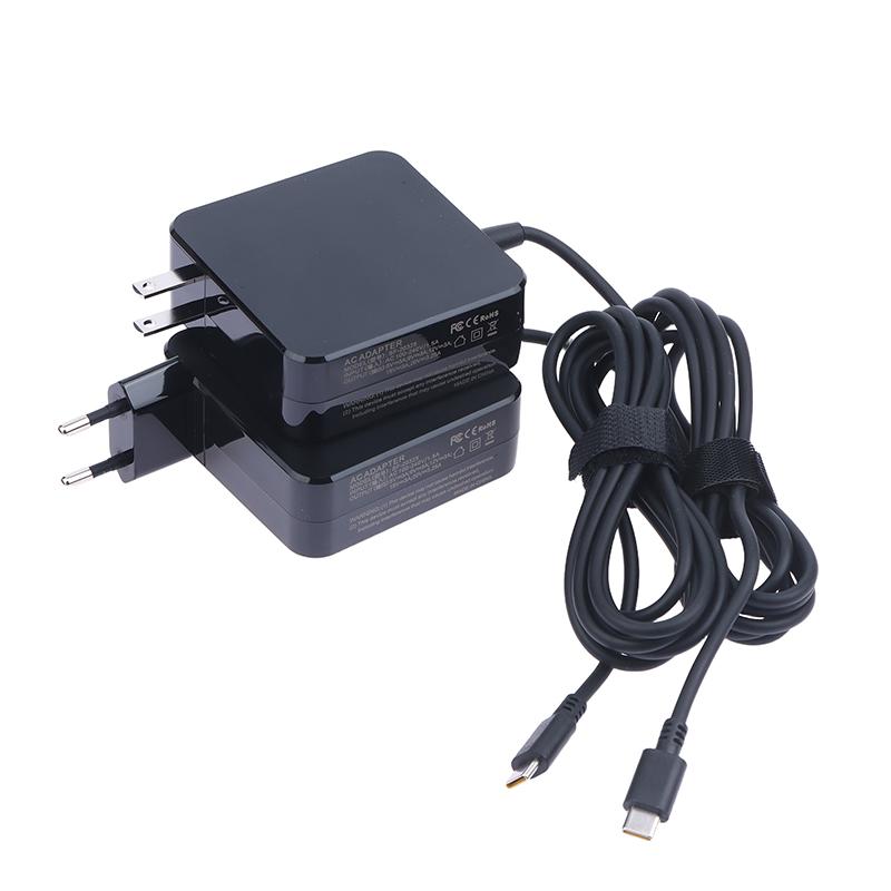 Spina UE USA 65W 20V 3.25A Tipo-C USB C Caricabatterie per Telefono PD Laptop Adattatore di Alimentazione AC per Laptop di Varie Marche