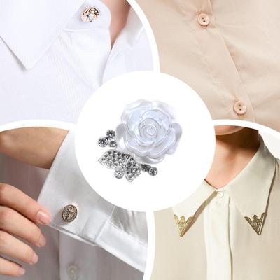 Button Covers For Women Flower Rhinestone Cufflink Dress Button Covers For Business Wedding Dress Shirt Women Men Clothing