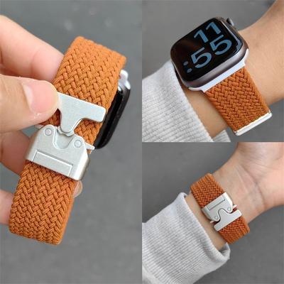 Nylon Woven Strap for Apple Watch S10-Parachute Buckle Breathable Sports Replacement Band for iWatch 10/9/8/7/6/5/4/3/2/1/Se/Ultra/ultra2 49mm 46mm