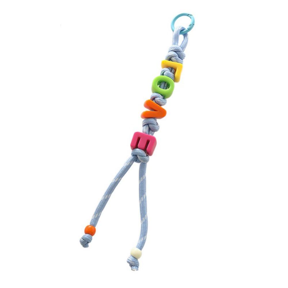 Anti-Lost Mobile Phone Lanyard Colorful Car Keyring Cute Beaded Tassel Pendant  Friend Gift