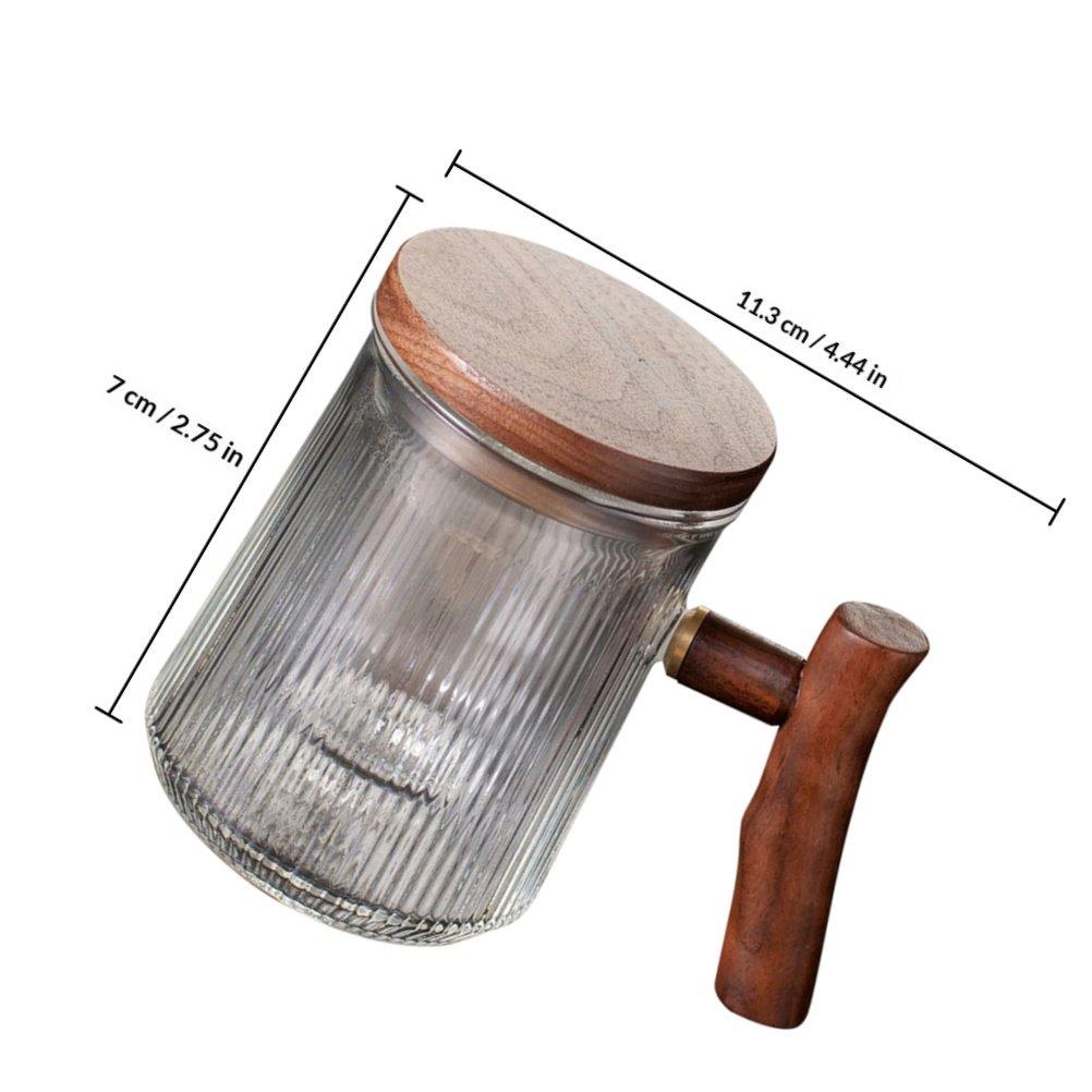 

Элегантный стеклянный чайный стакан с крышкой-ситечком Набор для дома Офиса Ресторана Красивый Дизайн Линий Кружка для Чая для Горячих Холодных Напитков