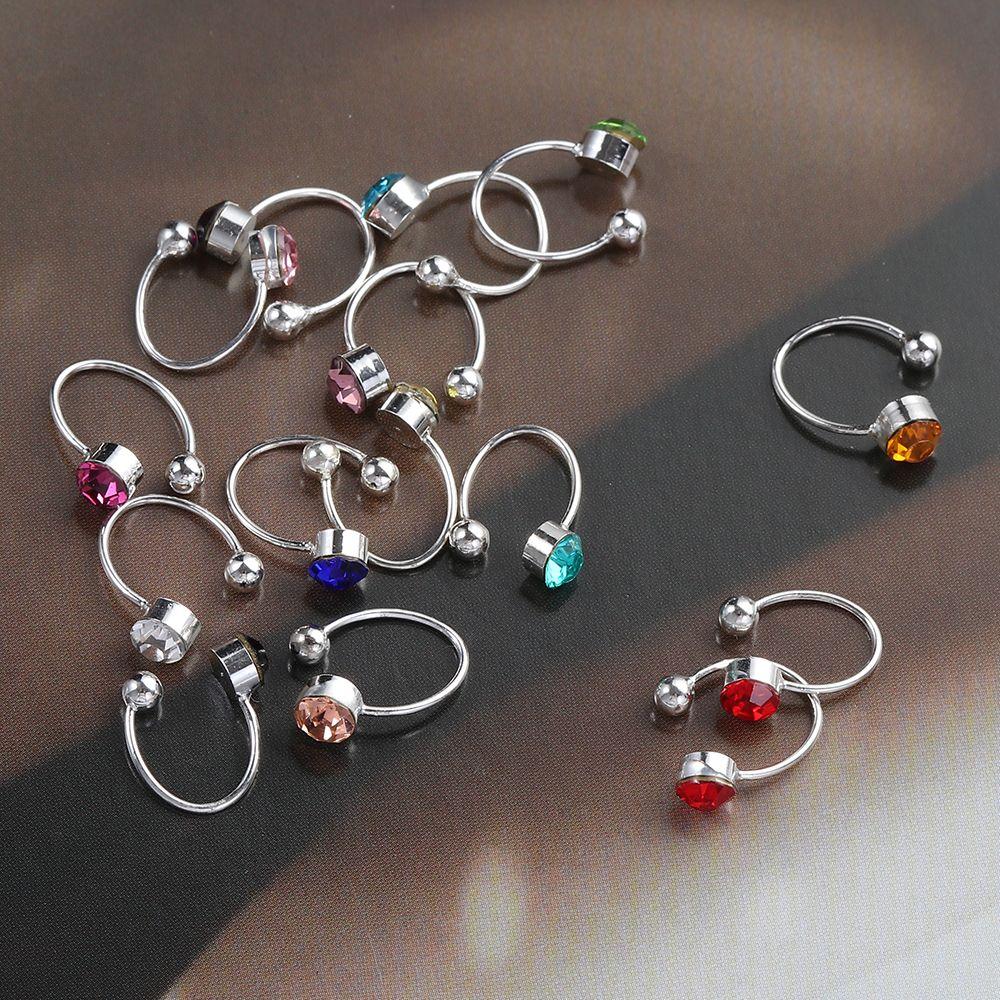 

Новые серьги-клипсы без пирсинга, серьги-каффы с цирконием, серьги на козелке