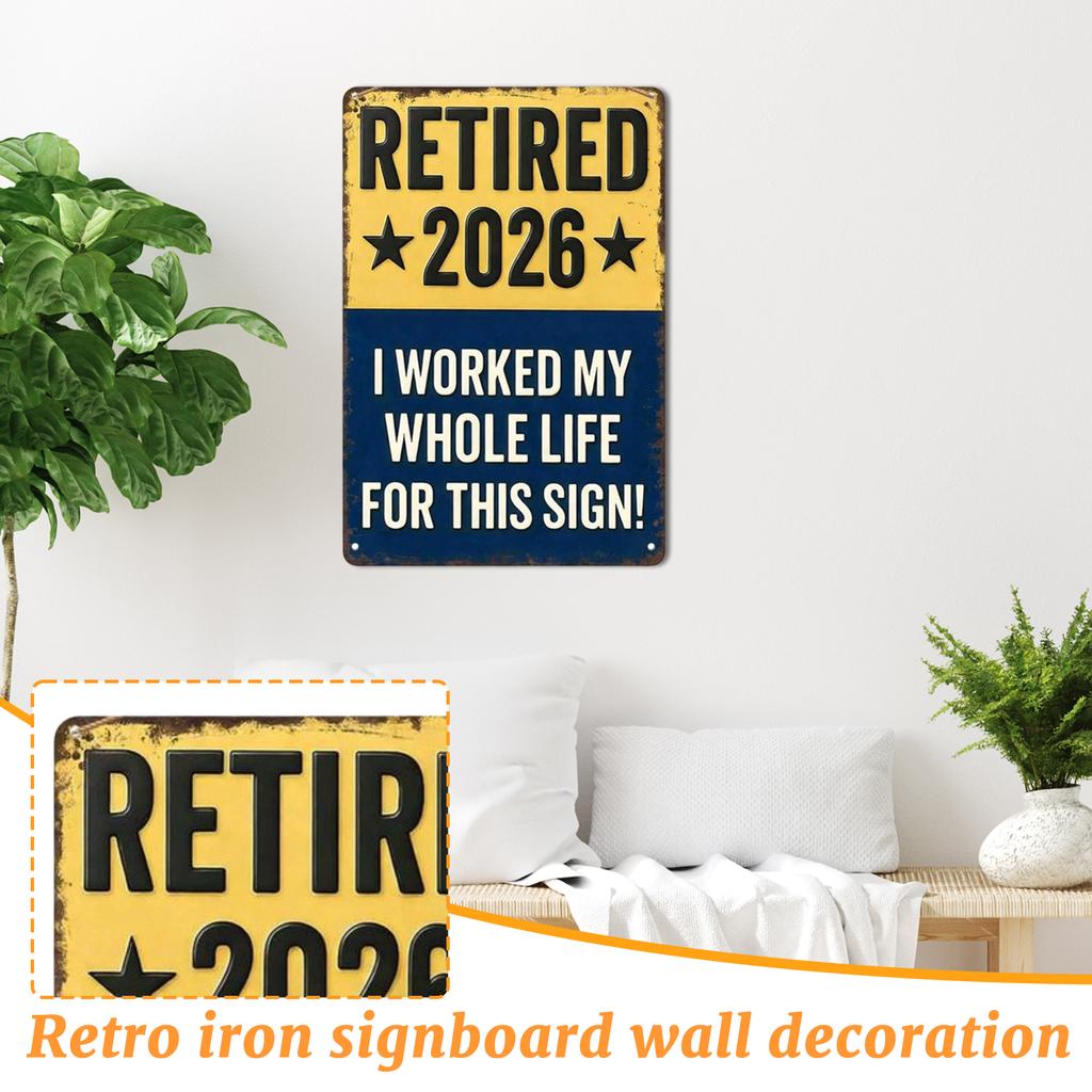 Vintage Tin Sign Wall Art - Retro Metal Plaque Decor For Home, Cafe, Bar, And Man Cave, Nostalgic Industrial