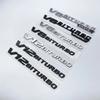 For 3D ABS Flat V8 V12 Biturbo Emblem for GT GT63S GTC GTR GTS G63 G65 C63 C63S S63 S65 Car Fender Side Logo Sticke