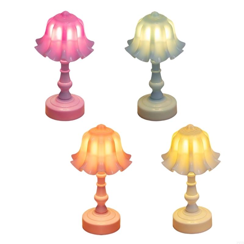Flower Bud Table Lamp Nightstands Lamp Portable Bedsides LED Desk Lamp Touch Night Lights for Bedroom Living Room Decors P9YB