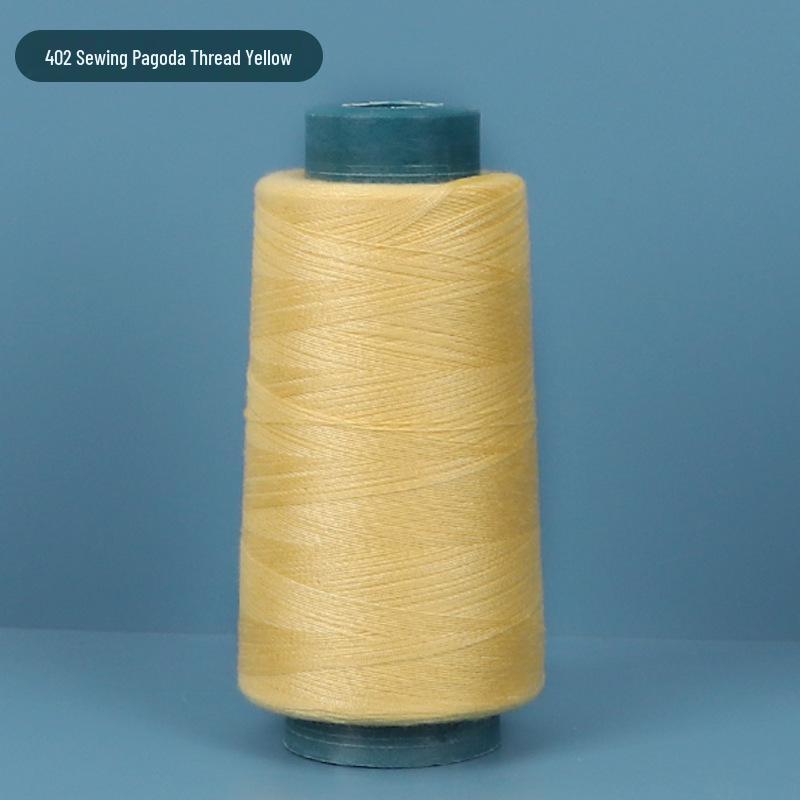 402 Polyester Thread: Black & White Sewing Thread for Hand Needlework and Household Sewing Machines
