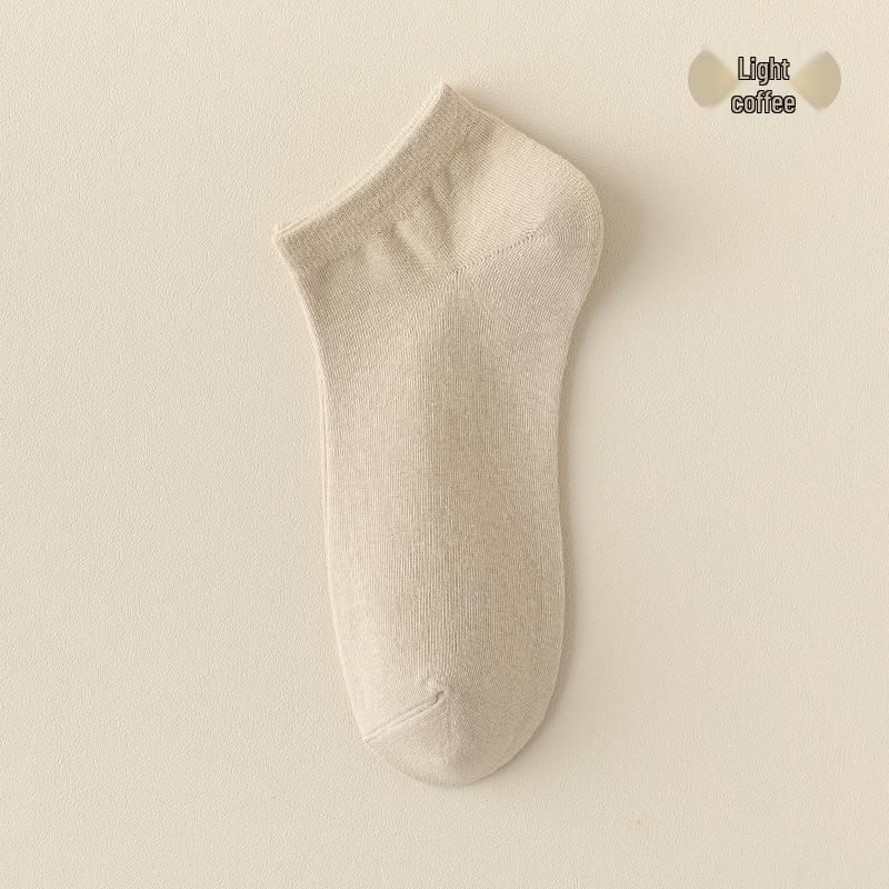

Women s Odor-Resistant Cotton Crew Socks - Breathable, Sweat-Absorbent, Solid Colors for Spring & Autumn One Size