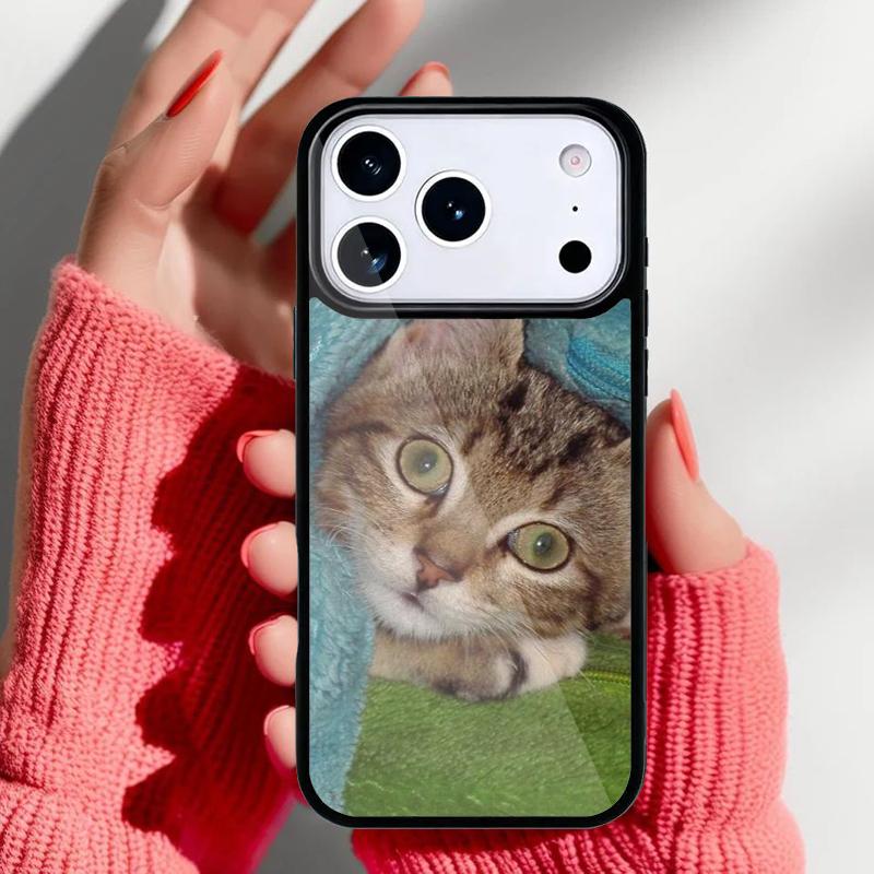 Cute Cat Tabby Kitten Moggy Phone Case for iPhone 17 16 15 14 13 Pro Max Back Cover for 12 11 Pro Coque