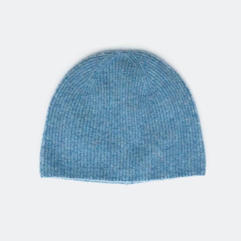 Solid Unisex Beanie Autumn Winter Wool Blends Soft Warm Knitted Cap Men Women Skullcap Hats Gorro Ski Caps Cold Proof Beanies