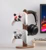 Sakuraya Controller Stylish Controller Storage Wooden Headphone Headset Gaming Desk Holds 3 Controllers Simultaneously Holder, Rack, Stand, Stand,