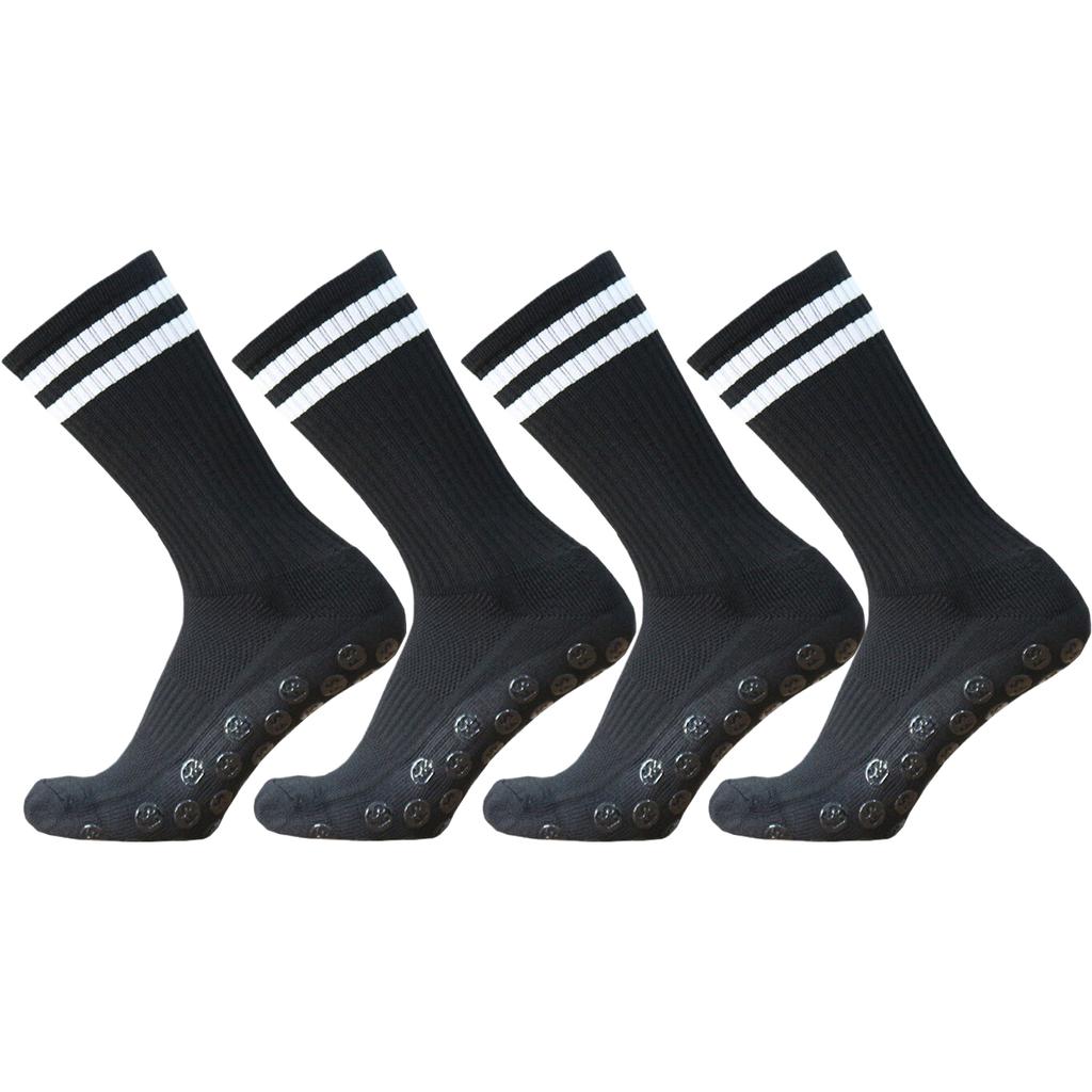 4 Paar Herren Damen Rutschfeste Grip-Socken Fußball Basketball Baseball Rugby Fußball Radfahren Laufen Wandern Athletisch