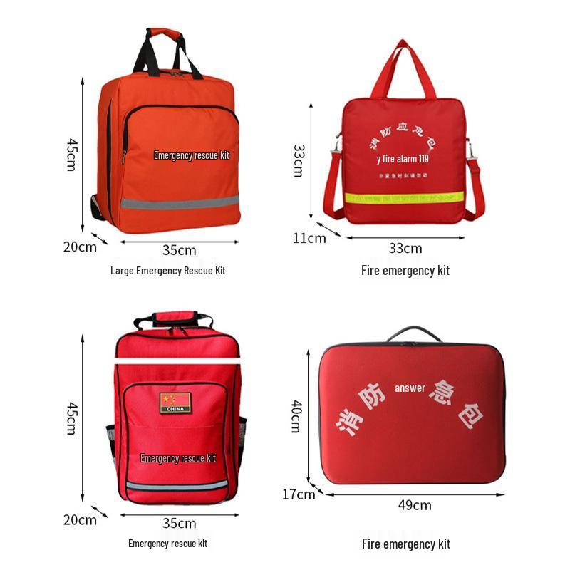 Emergency Rescue & First Aid Kit Backpack for Fire, Earthquake, and Flood