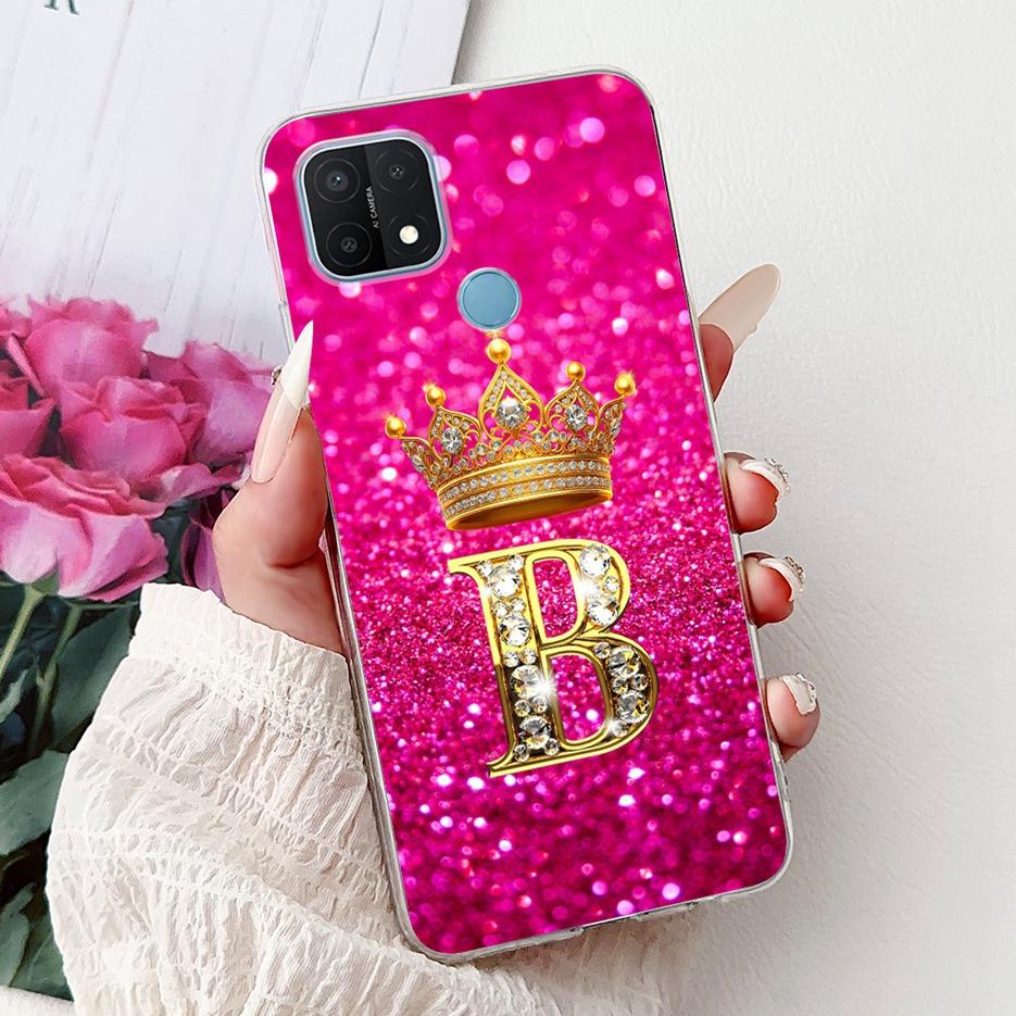 For Oppo A15 Case CPH2185 Stylish Letters Cover Clear Silicone Phone Case For Oppo A15s A 15 OppoA15 OppoA15s Soft Fundas Bumper