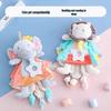 Baby Soothing Tag Blanket - Edible Sleep Aid & Early Education Cartoon Plush Doll