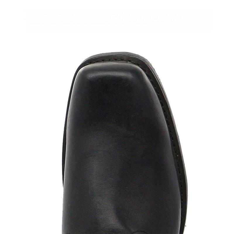 Taglie 48 Stivali da Cowboy Retro di Lusso di Alta Gamma Uomo Stivale Occidentale a Mezza Gamba Uomo Pelle Uomo Scarpe Slip-On Stivali da Cavaliere Invernali Stivaletti