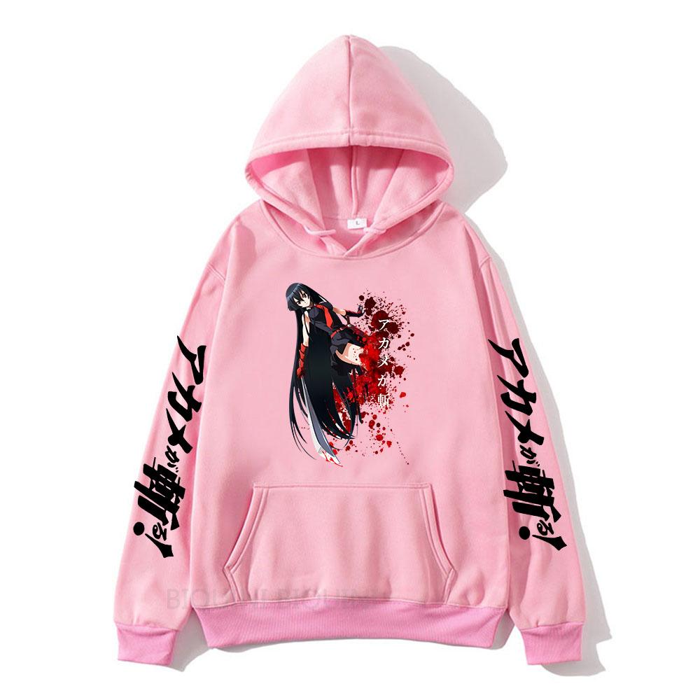 Anime Akame Ga Kill Print Hoodie For Men And Women Harajuku Pullover High Quality Classic Streetwear Classic Simple Long Sleeve