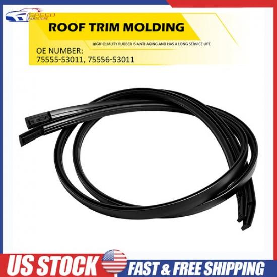 

2x Roof Drip Molding Strip Trim Left & Right Side For 2001-2005 Lexus IS300 3.0L