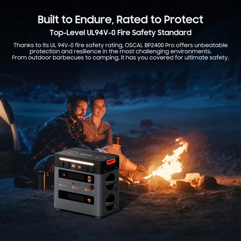 Oscal Portable Power Station PowerMax 2400 Pro 2016wh Capacity  2400W Output  1500W Ultra-fast Charging