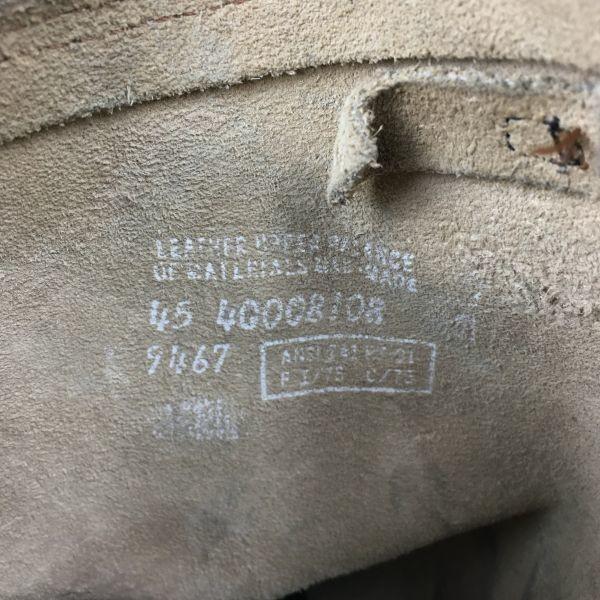 90s Vintage CAROLINA PT/91 Ocelová špička Inženýrské boty Velikost Cca. 23.524.5cm Béžové Boty(POUŽITÝ)