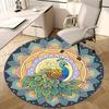 Colorful Peacock Office Carpet Chair Mats, Home Decor, Sofa Rug, Office Carpet Gift for All Rooms1118161a