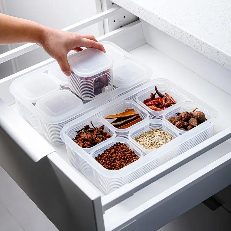 Kitchen Coup Storage Box with Scale Transparent Airtight Lock Leakproof Soup Freezer Storage Container Food Storage Case