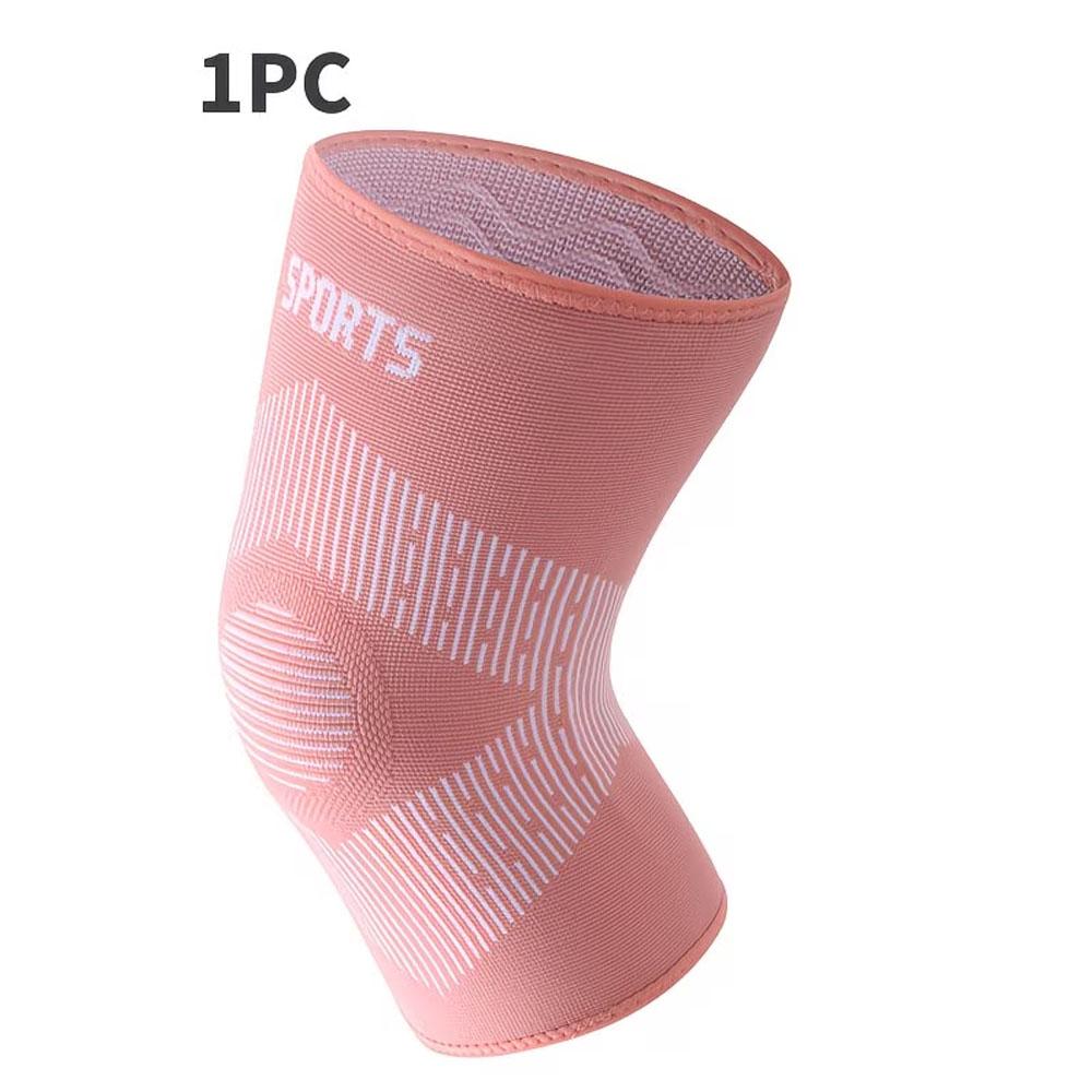 

1pc Highly Elastic And Breathable Knee Sleeves, Featuring Anti-Slip Compression Support for Both Men And Women, Knee Braces S розовый