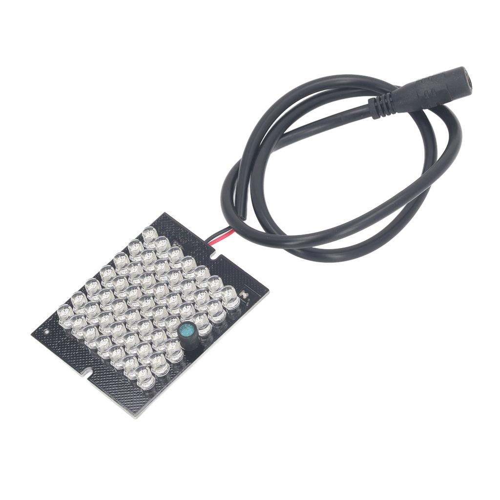 Płytka lampy LED do noktowizji 850nm 48 diod IR Lampa LED doświetlająca Płytka podczerwieni DC12V