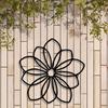 Black Wall Sculpture Art Metal Decor for Living Room Bedroom Office Home