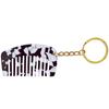 Comb Charm Keyring Acetate Miniature Milk White/Black White for Bag Backpack Purse Wallet Women Hair Care Accessory