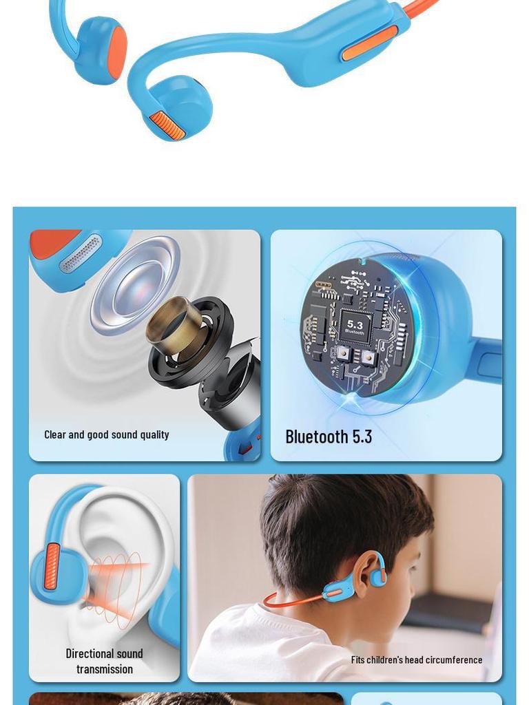 X12 Children's Bone Conduction Headphones with 8GB Memory
