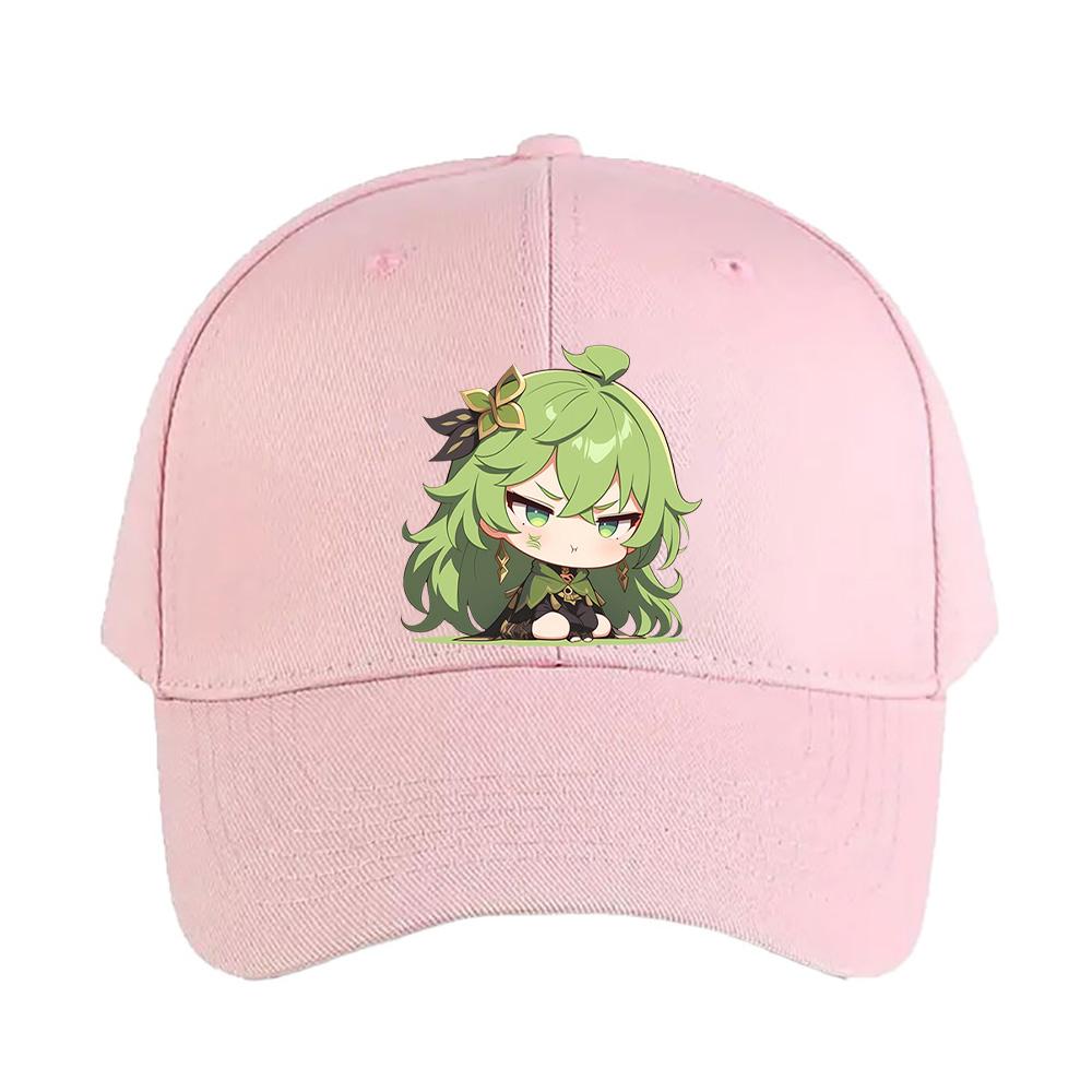 Collei Genshin Impact Chibi Pout Mode Kawaii Cap Summer Woman Man Adult Casual Fashion Casual Adjustable Fishing Hat Sun Hat