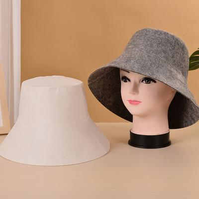 Bonnet de Sauna en Feutre Chapeau de Bain Chapeau de Sauna Diamètre 15,5cm Durable Bonne Absorption d'Eau Lavage à la Main Recommandé Portable pour Hommes Femmes