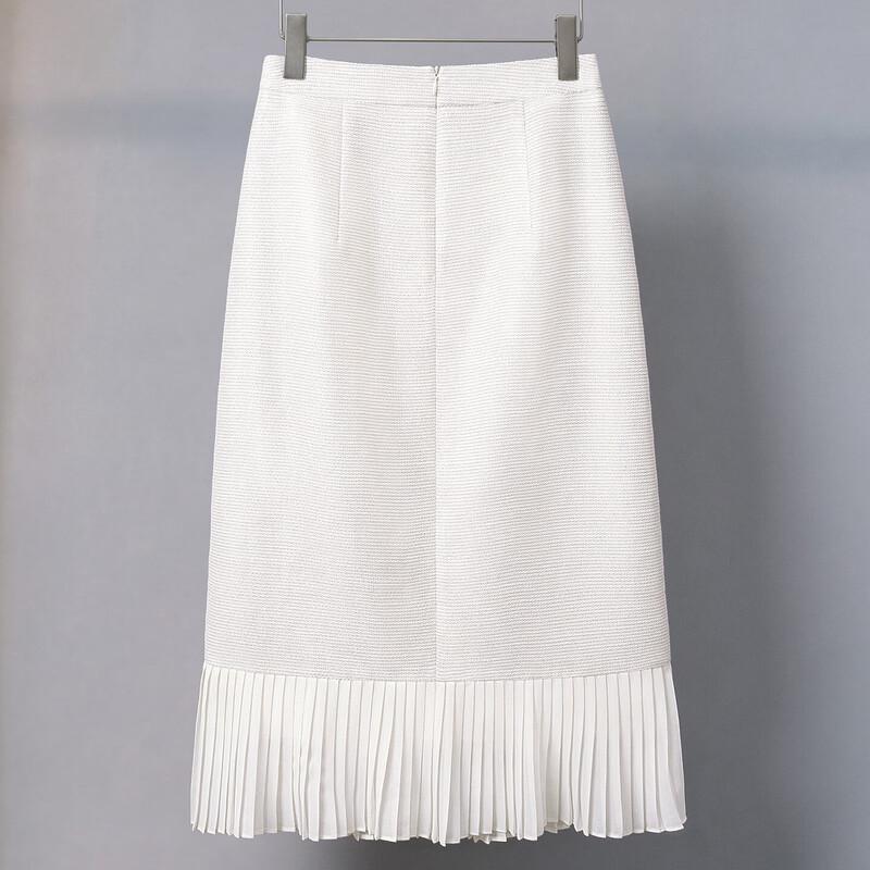 Chic Round Neck Top & Skirt Two-Piece Set