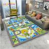 Alfombra Road Traffic Rout Map Carpet Living Room Sofa Coffee Table Bedroom Rugs Kitchen Kid Play Anti-slip Floor Mat Home Decor