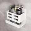 New Hole-free Multifunctional Washbasin Storage Tube Bathroom Toothbrush Razor Storage Rack Wall-mounted Bathroom Supplies