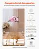 Wedding Flower Stand, 10PCS 60cm Column Flower Stand, Floral Stands with Acrylic Laminate, Hexagonal Cubic Floral Display Rack for Wedding, Party,