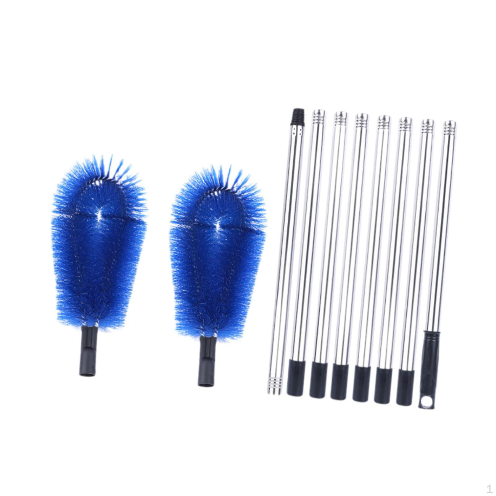 

Регулируемая щетка для очистки желобов для легкого доступа с уровня земли синий