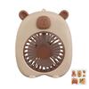 Solid Color Cute Capybara Fan Creative USB Mini Fan Simple Cartoon Handheld Fan  Camping