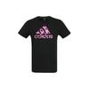 American Retro Letter Logo Print Sports Casual Short Sleeve T-Shirt Men Tops Black Purple ADITSG2SMU-BP-1