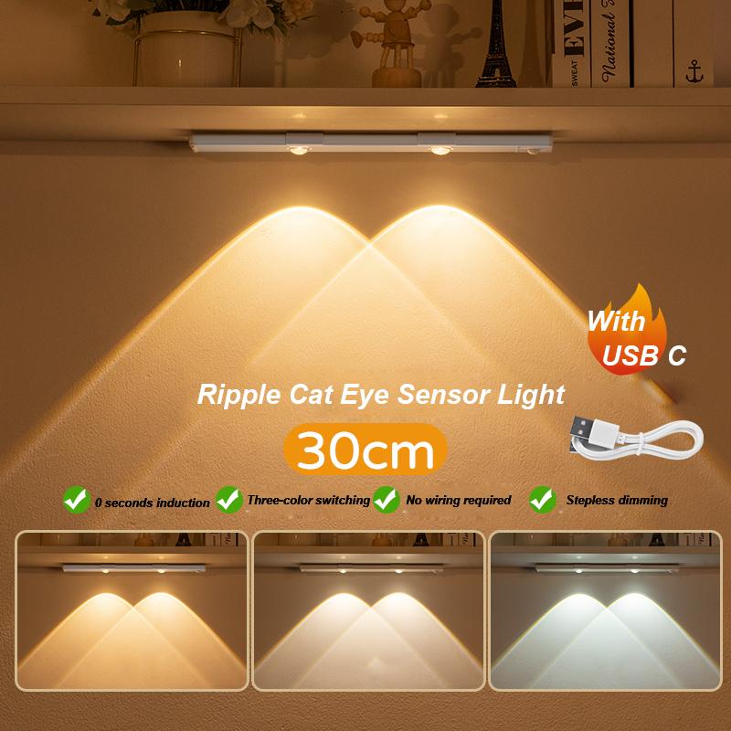 LED Cabinet Lights Motion Sensor Wireless Ultra Thin Night Light For Kitchen Cabinet Bedroom Wardrobe Room Decor Indoor Lighting